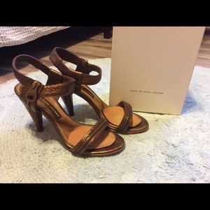 Italian genuine leather high heel shoes
